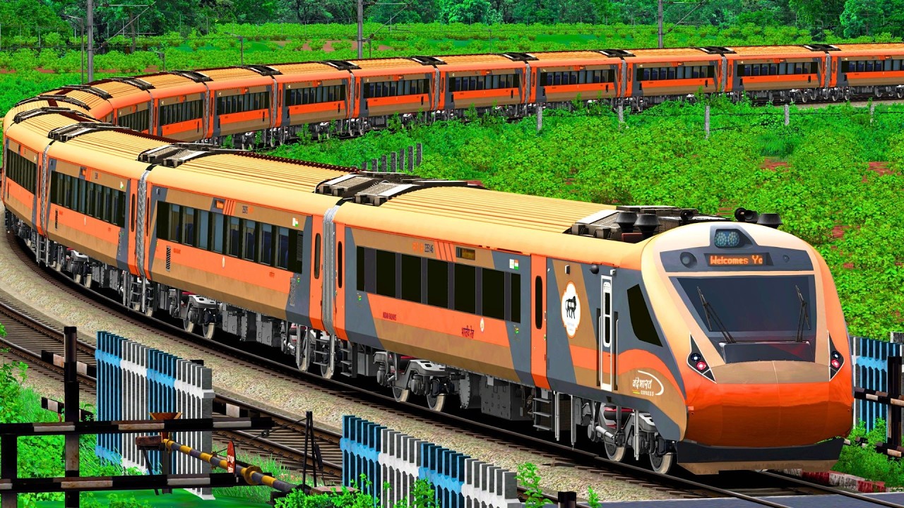 TRAIN CROSSING HIGH SPEED IN RAIL GATE | BUMPY RAILROAD | Train Simulator | Railwork | NTG GAMING