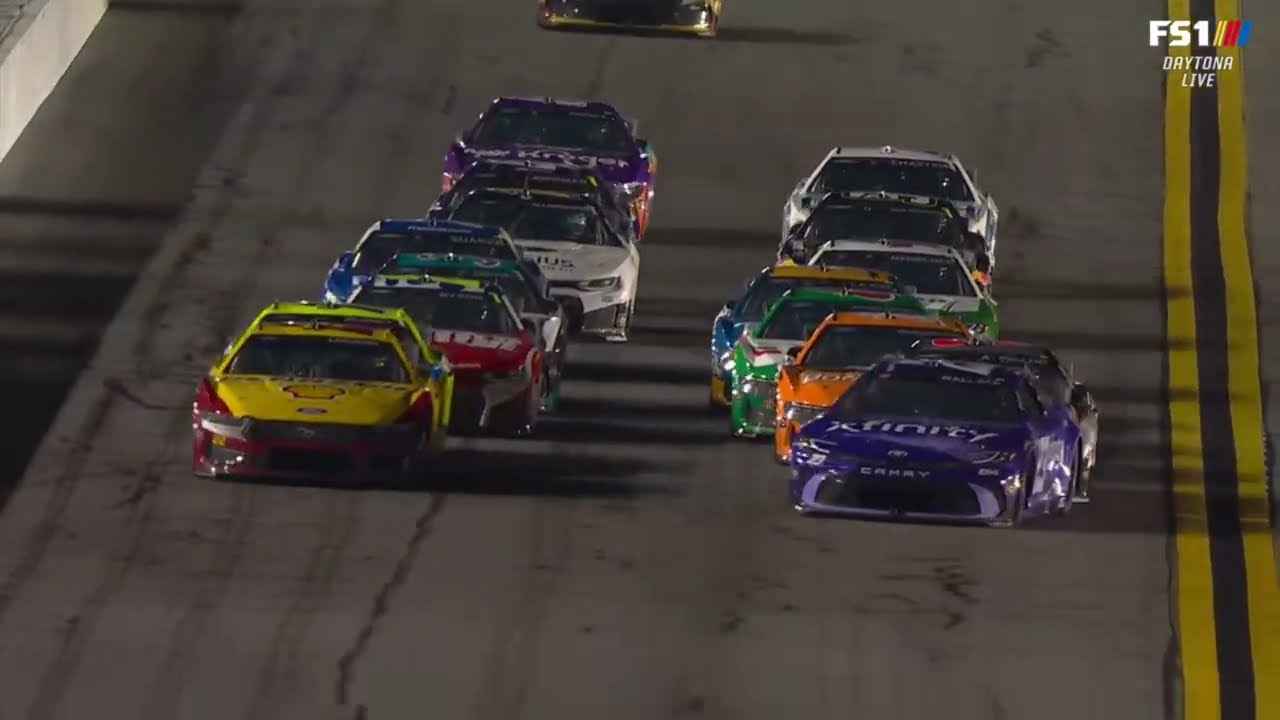 Bubba Wallace gets 3 inches off the ground during duel #1 at Daytona 