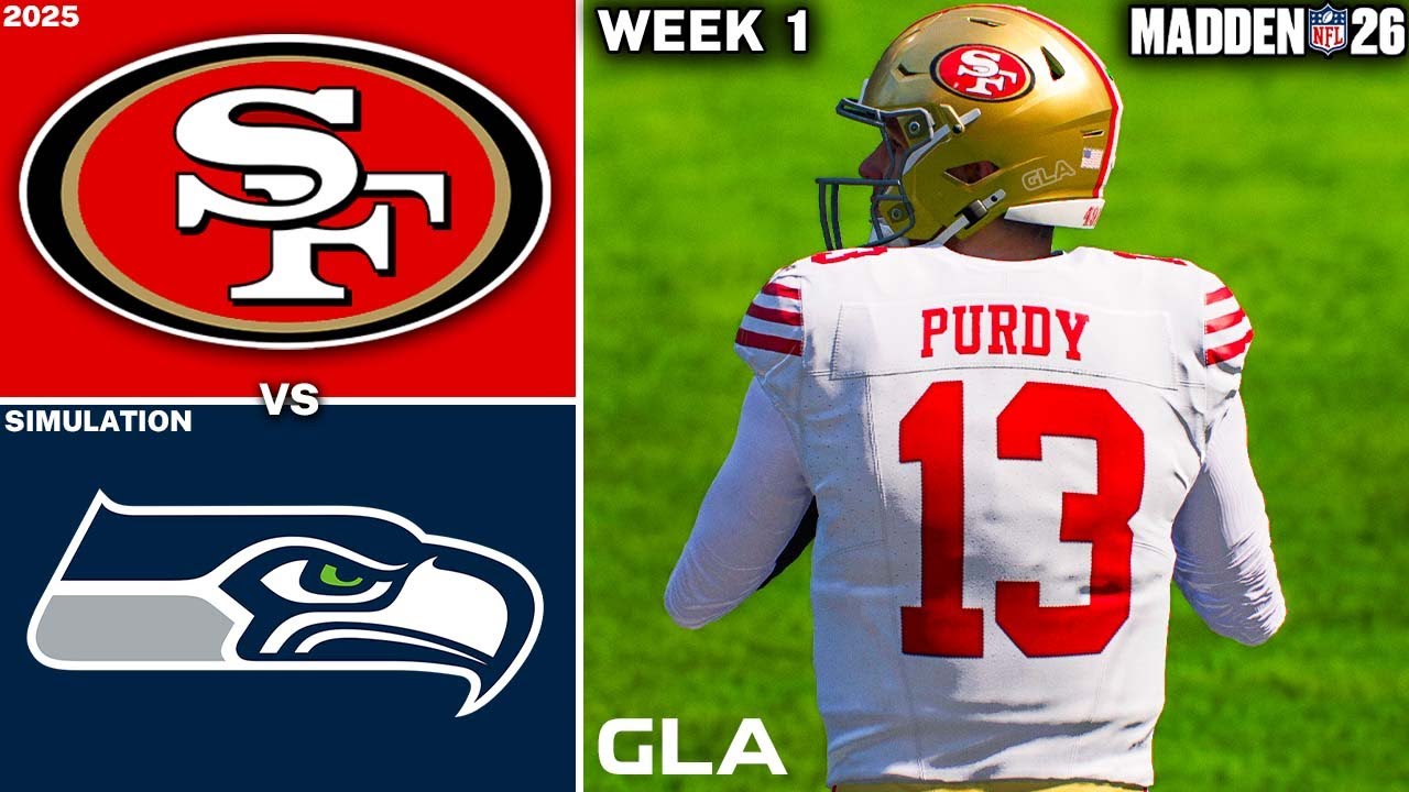 49ers vs. Seahawks | Week 1 Simulation | Madden 26 PS5 Gameplay