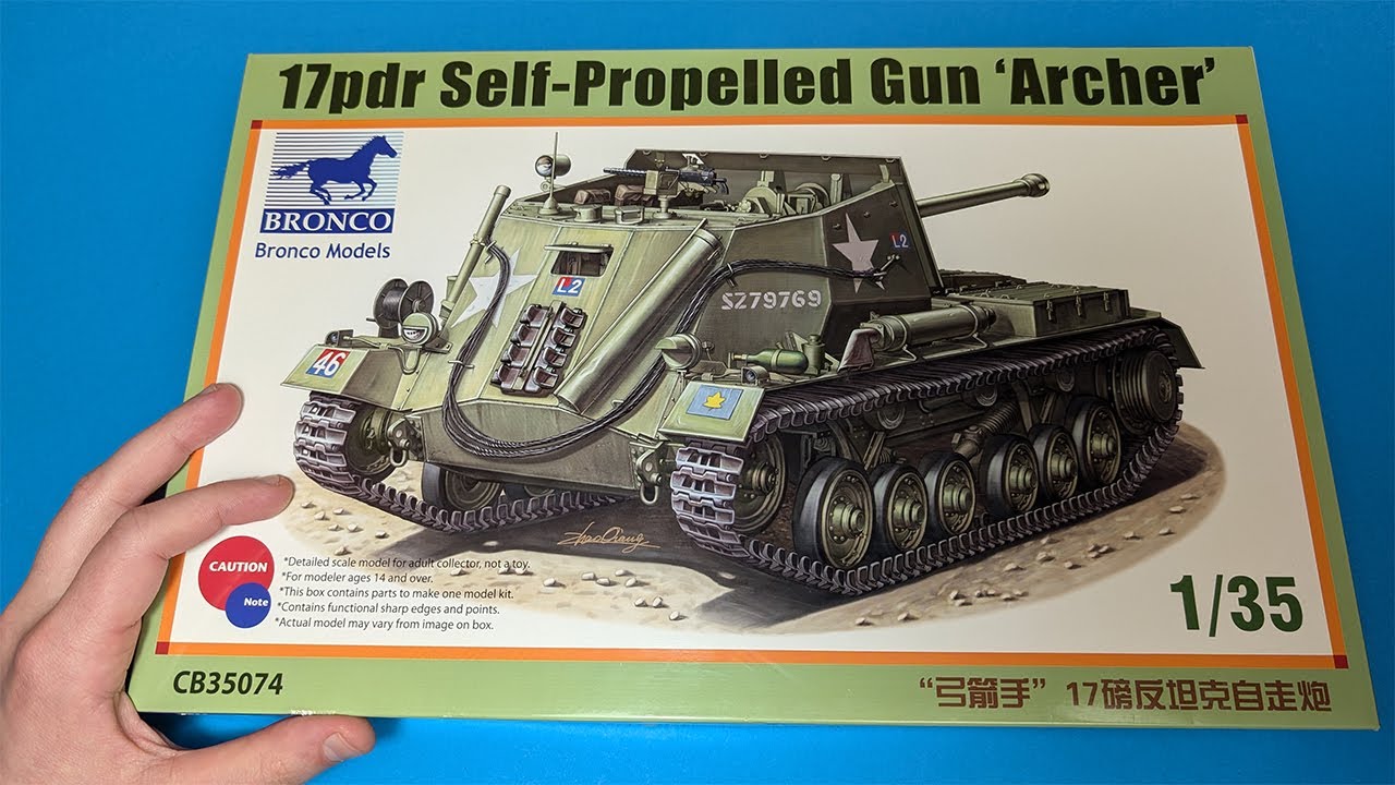 17 pdr Self-Propelled Gun 'ARCHER' - Unusual Kit From Bronco 1/35 Review