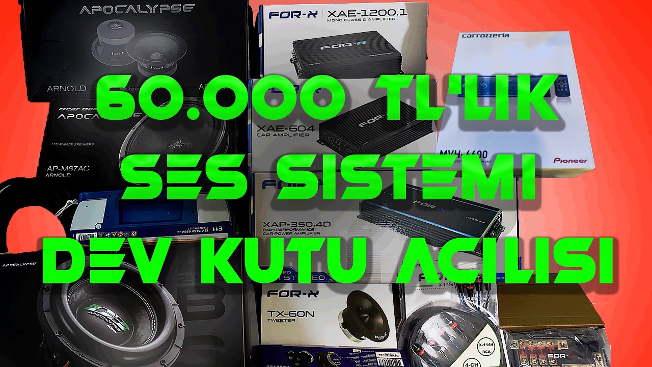 60.000TL SES SİSTEMİ DEV KUTU AÇILIŞI