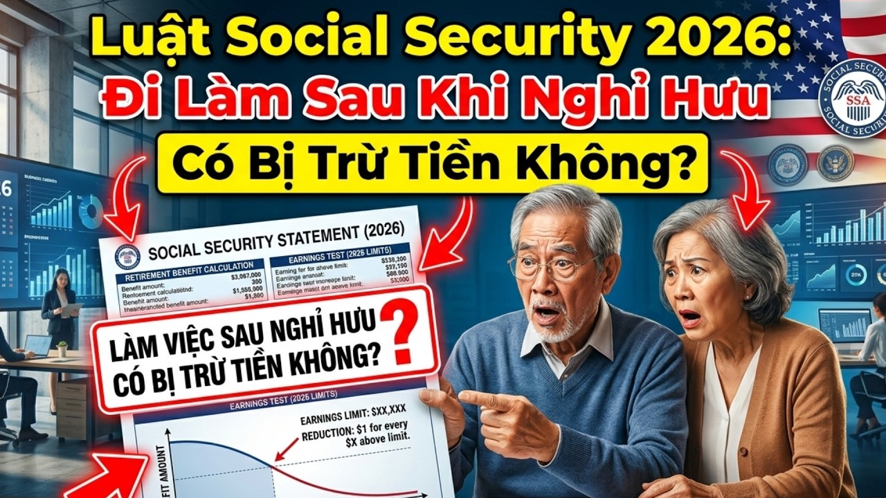 Vừa Lãnh Social Security Vừa Đi Làm : Luật Quan Trọng Người Việt Tại Mỹ Cần Biết