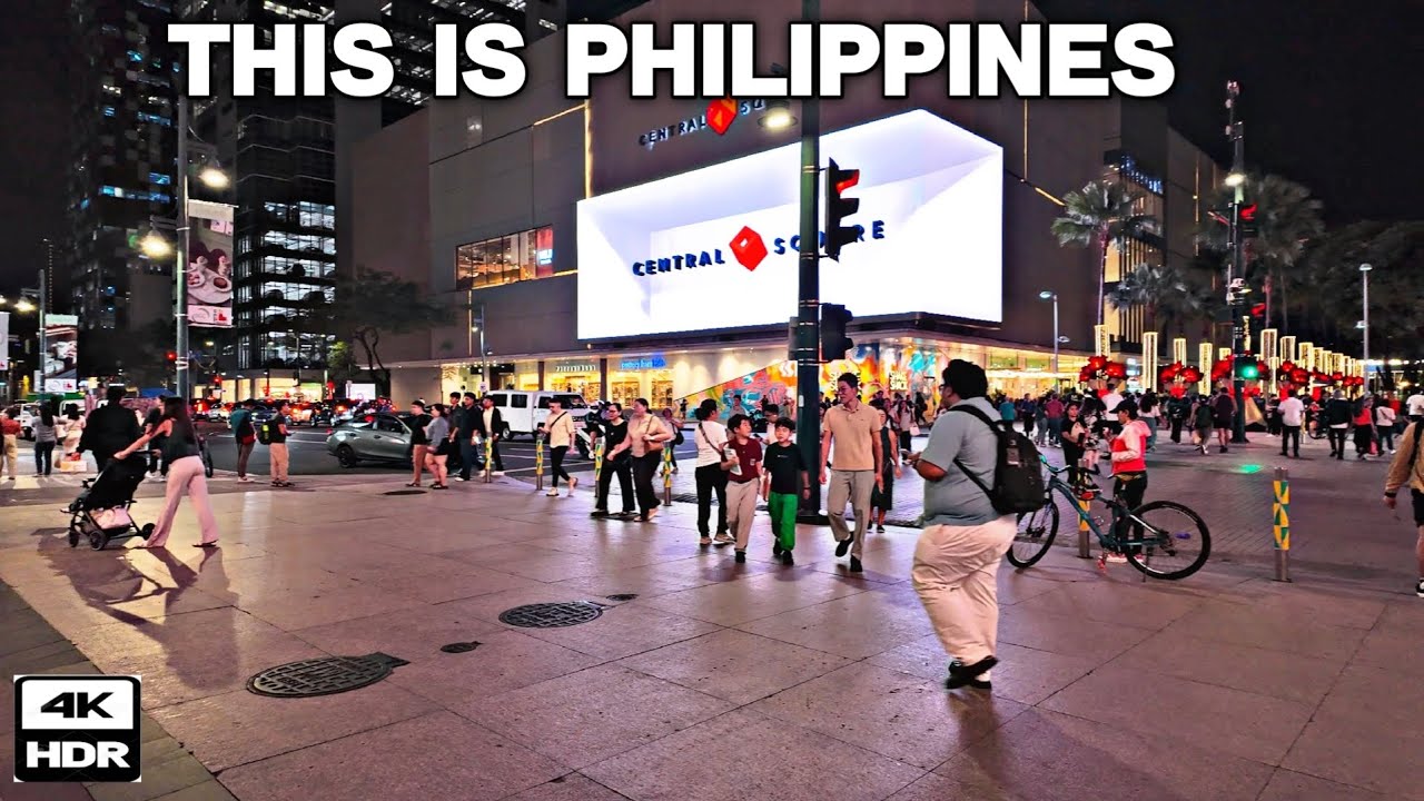 🇵🇭 4K The Modern City in the Philippines| BGC- Bonifacio Global City | Night tour..