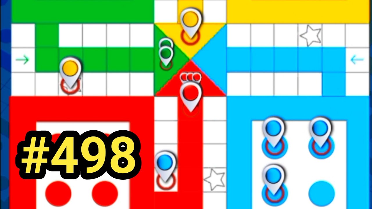 Tricks & Tips Ludo King | How to Win Ludo king 4 players gameplay|Ludo king #498 #ludoking #games 