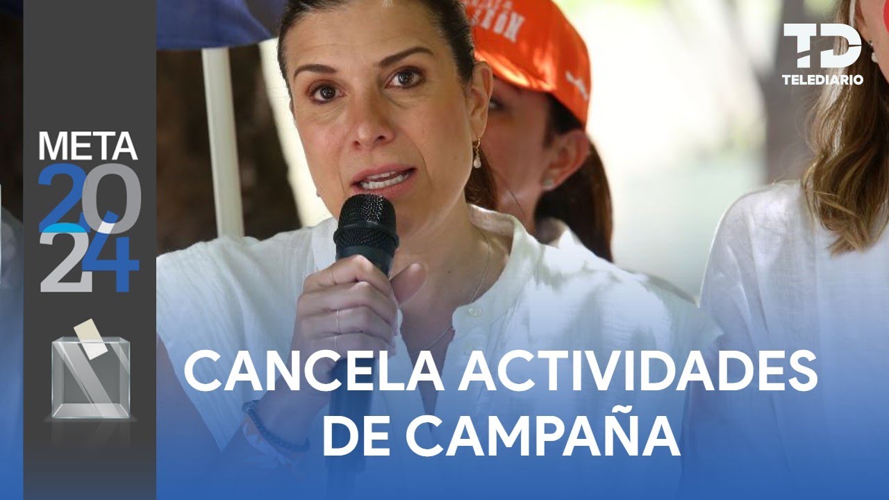 Lorenia Canavati cancela actividades de campaña tras colapso de escenario
