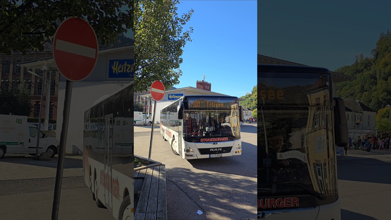Bus7300 in Bahnhof Zell im Wiesental Schwarzwald🇩🇪#linienbus #busspotting #travel #&ouml;v #shorts #yt