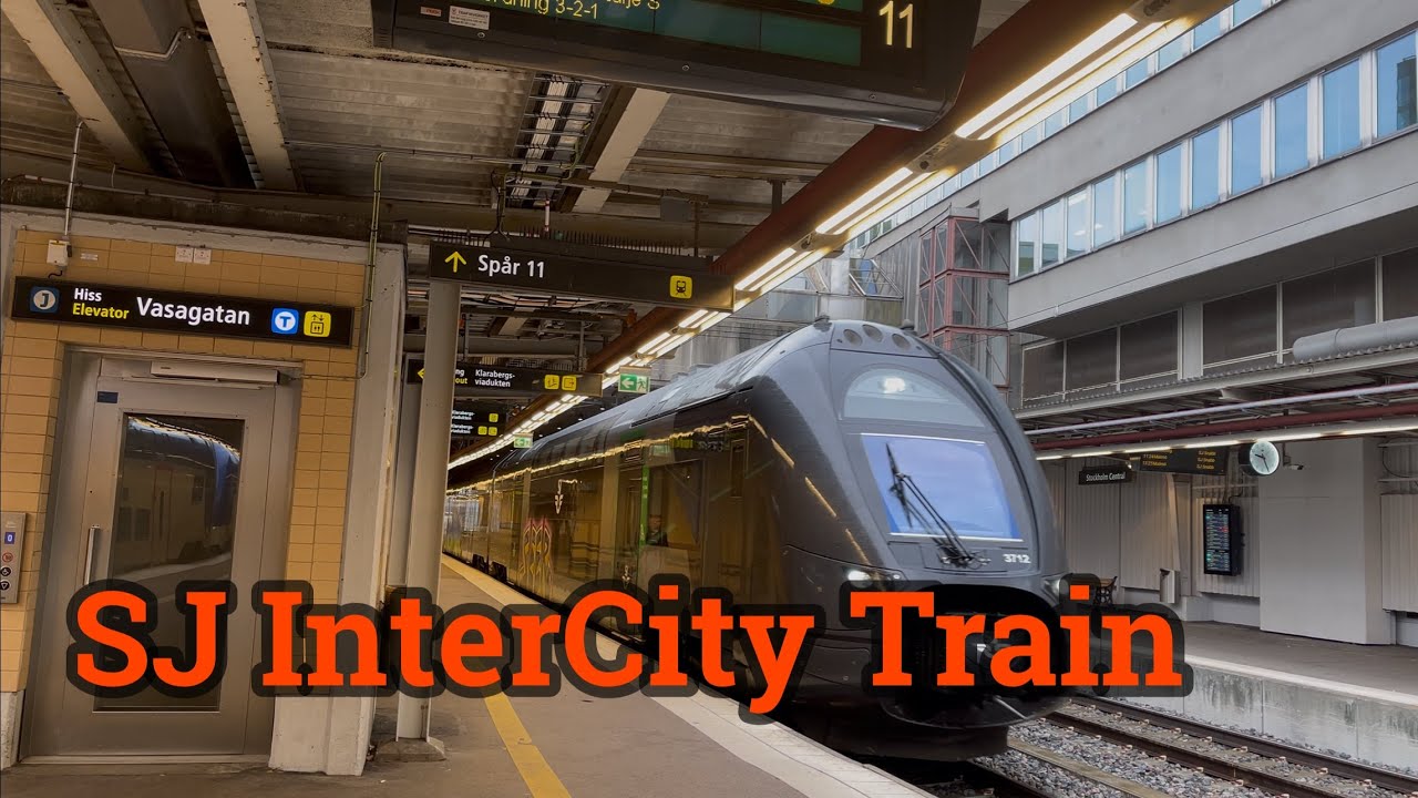 Stockholm/| SJ InterCity Train Stockholm central -Norrköping 