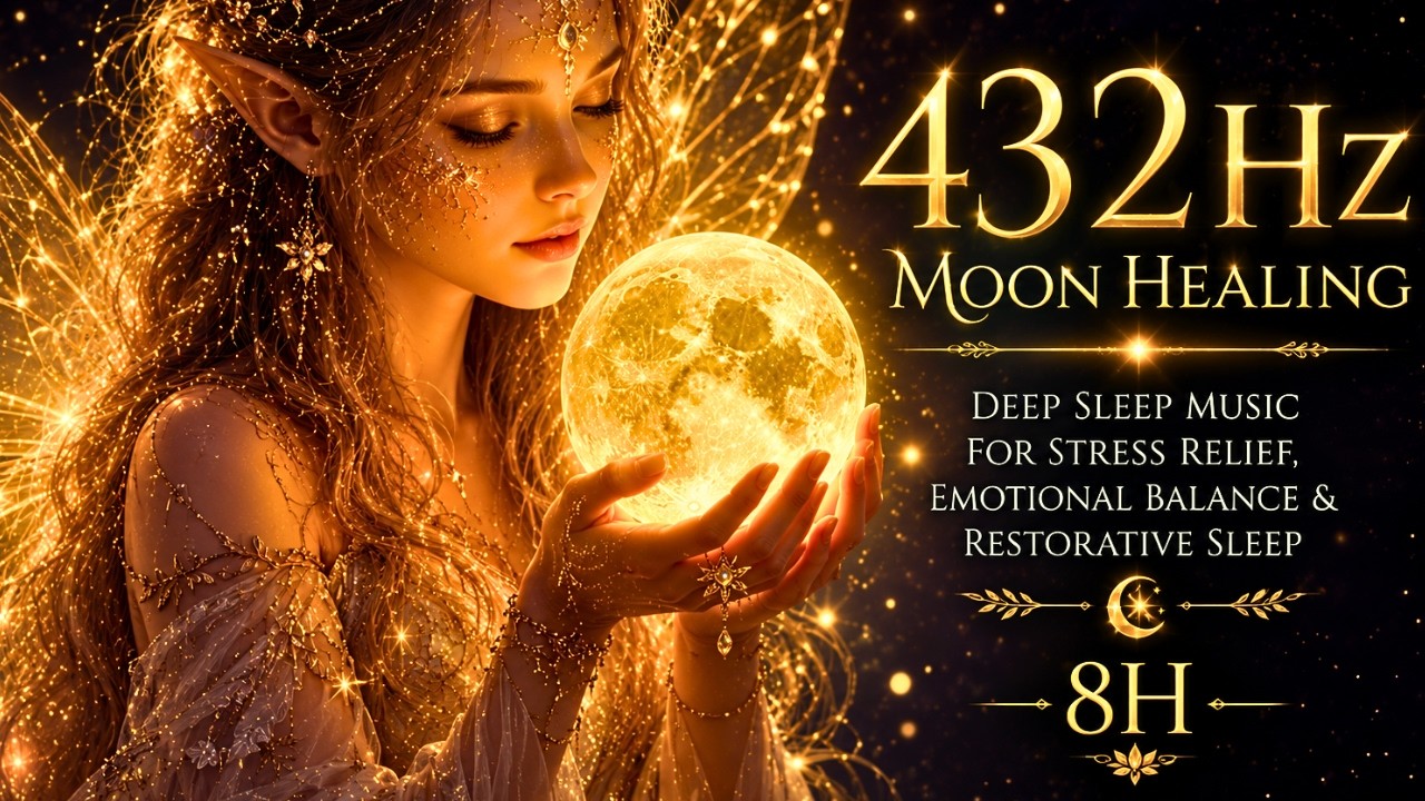432Hz Nervous System Healing Sleep 🌙 Deepest Healing & Full Body Restoration (8H)