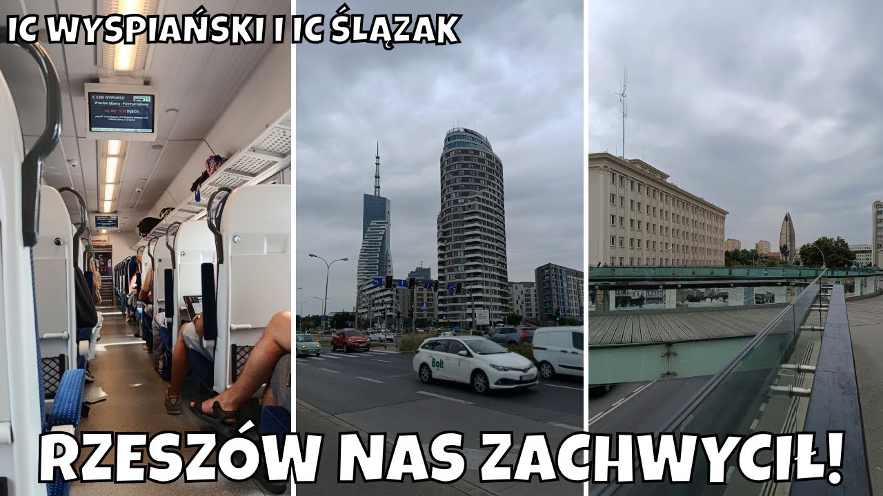 Podróż do RZESZOWA 🚉 LUKSUS W IC Wyspiański, IC Ślązak / Rzeszów nas pozytywnie zaskoczył! 