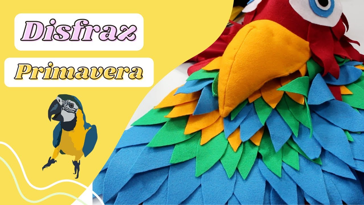 Diy Disfraz De Guacamaya / Disfraz De Pajaro🦜🦜