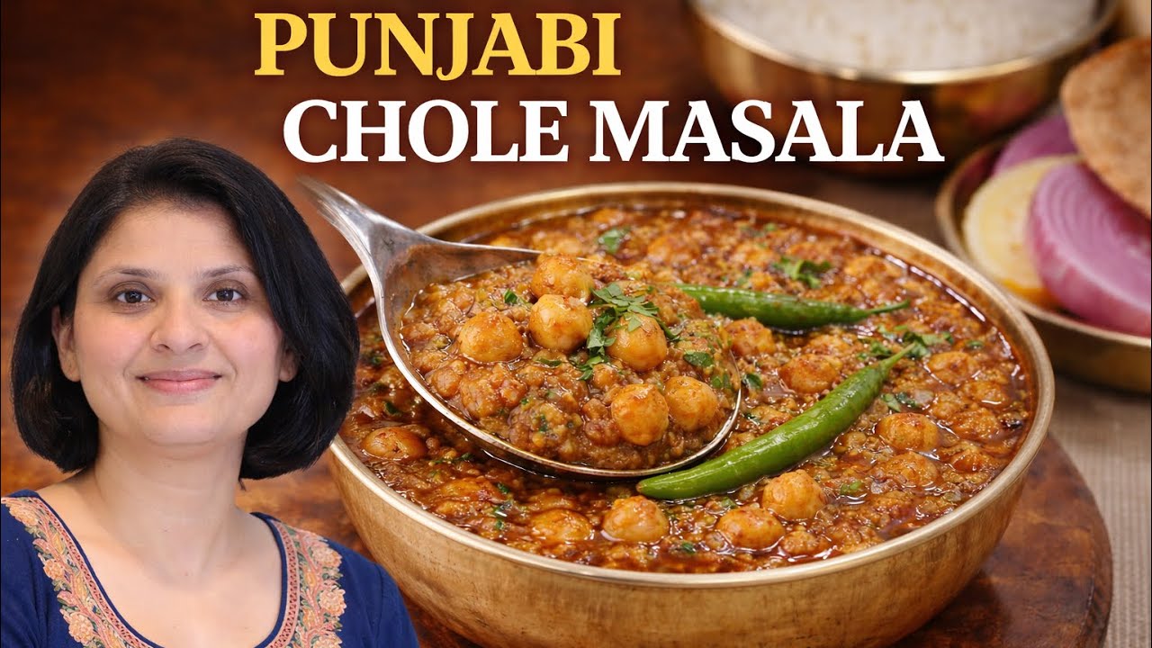 Punjabi Chole Masala Recipe | Dhaba Style Chole at Home | Spicy & Authentic