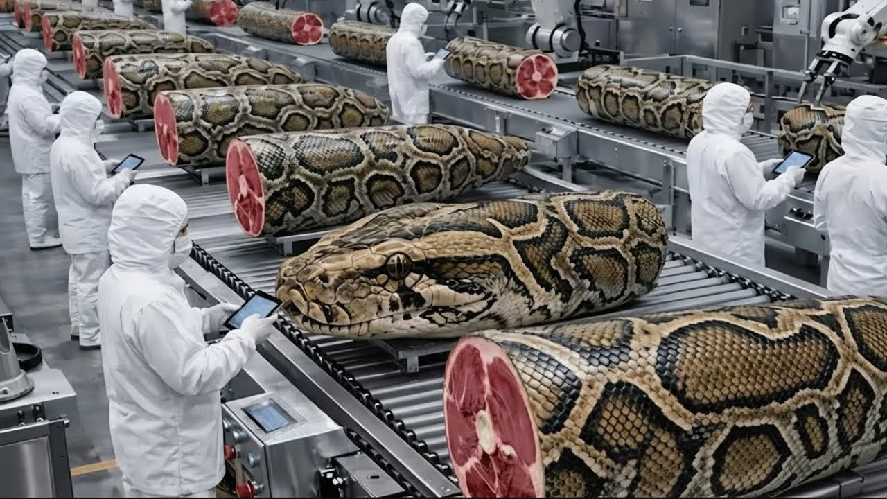 AI Technology Exposed: Python Farming Process for Meat and Skin