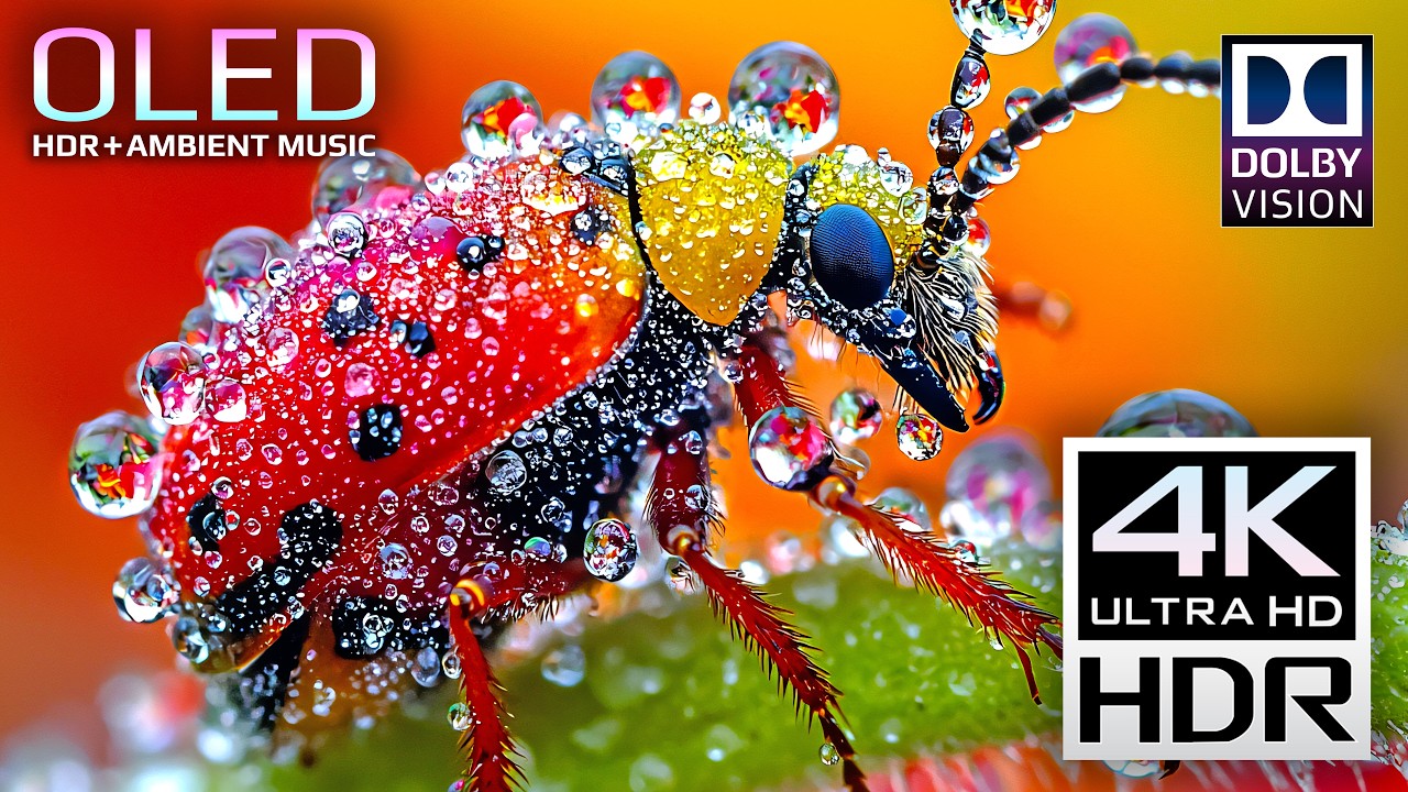 BEST HDR Display Test 240fps | Macro OLED 4K Video (8K Video ULTRA HD TV)