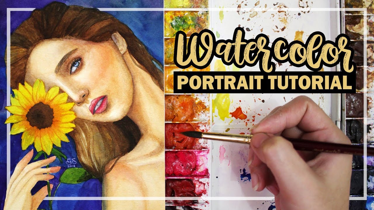 How to Paint Portrait Using Watercolor Tutorial | Philippines