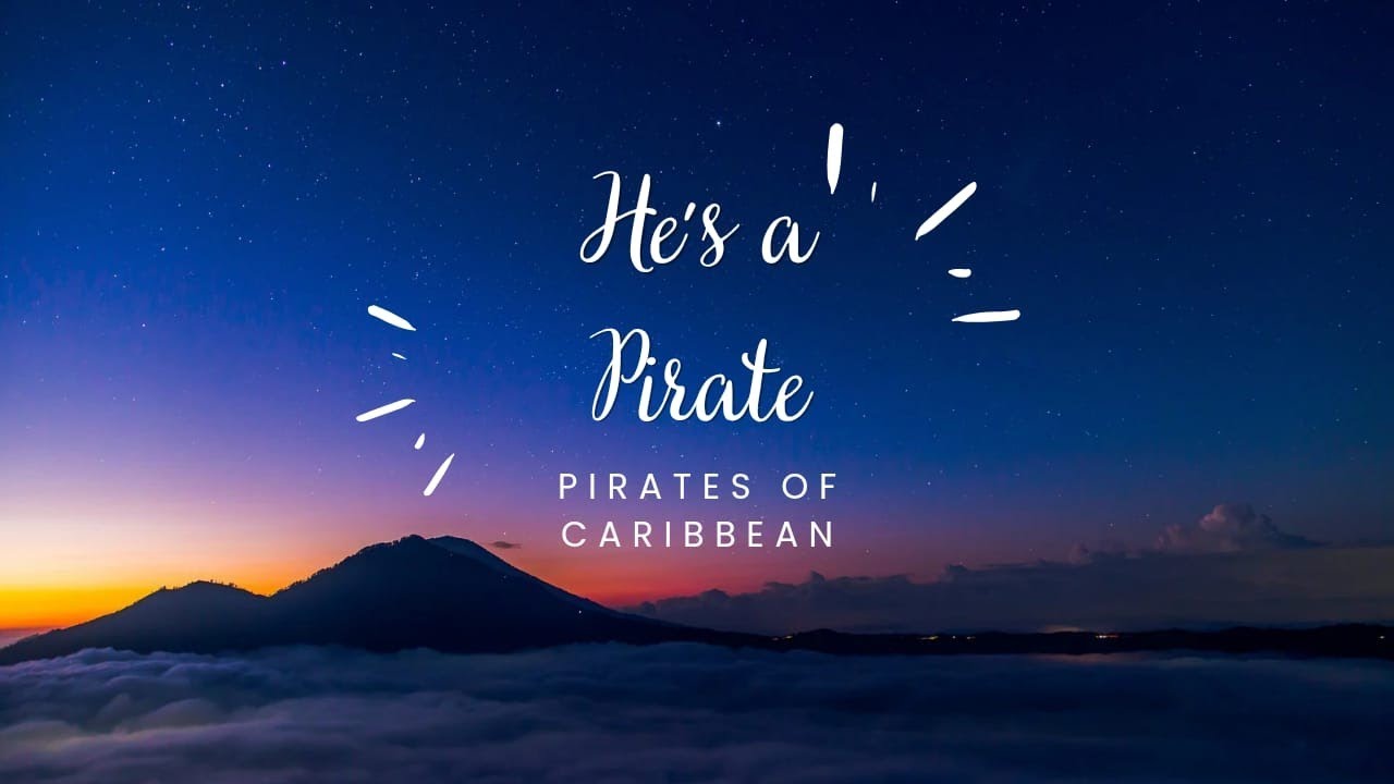 He's a Pirate played by Srujan on Piano🎹