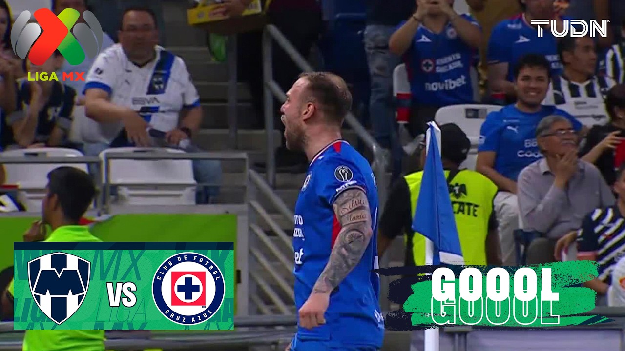 &iexcl;GOOOL! Rotondi adelanta a Cruz Azul - Monterrey 0-1 Cruz Azul | Liga MX - J8 Clausura 2026
