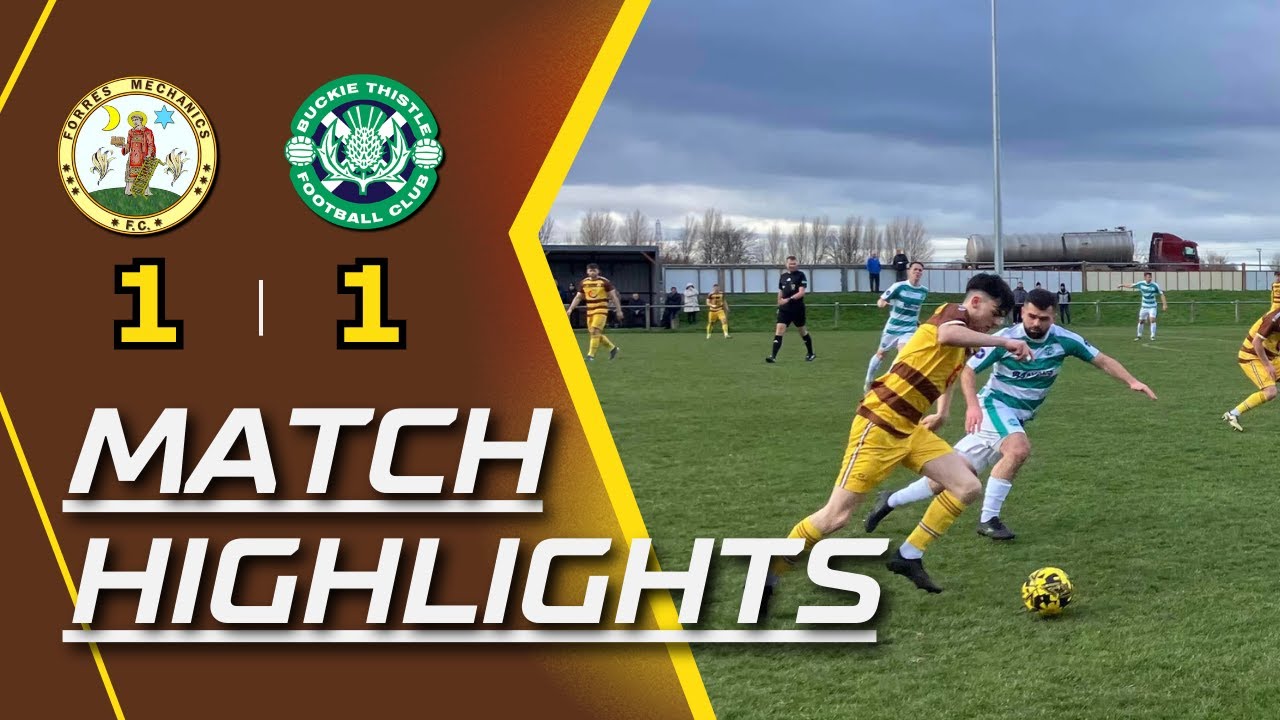 Forres Mechanics FC 1 - 1 Buckie Thistle FC 15/03/2025, Breedon Highland League
