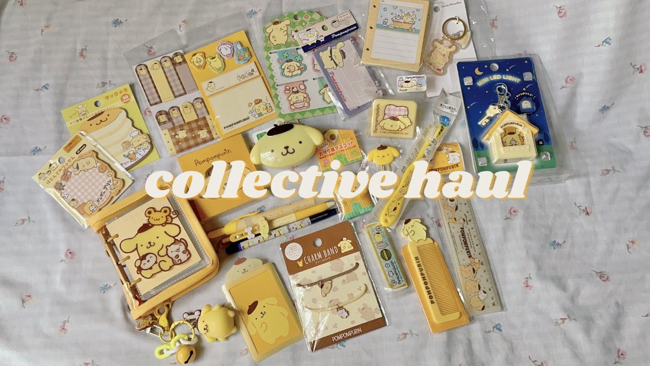 sanrio pompompurin haul 🍮🤍