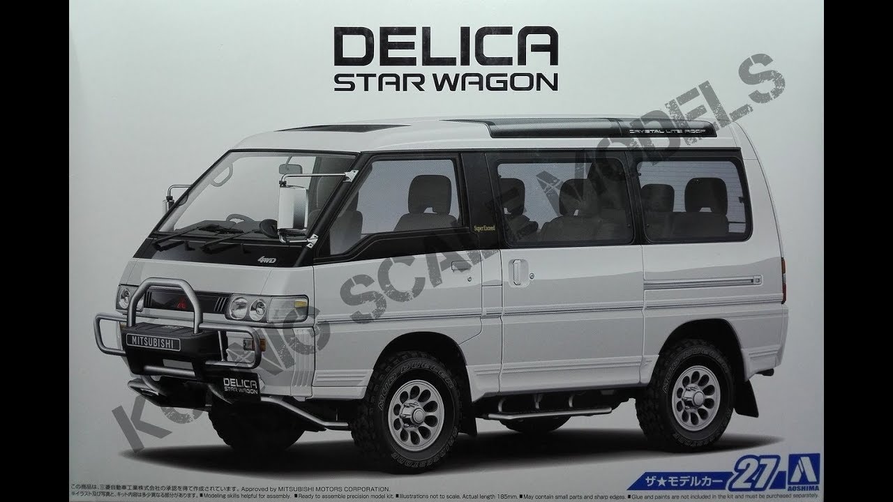 Обзор Mitsubishi P35W Delica Star Wagon '91 Aoshima 1/24 (сборные модели)
