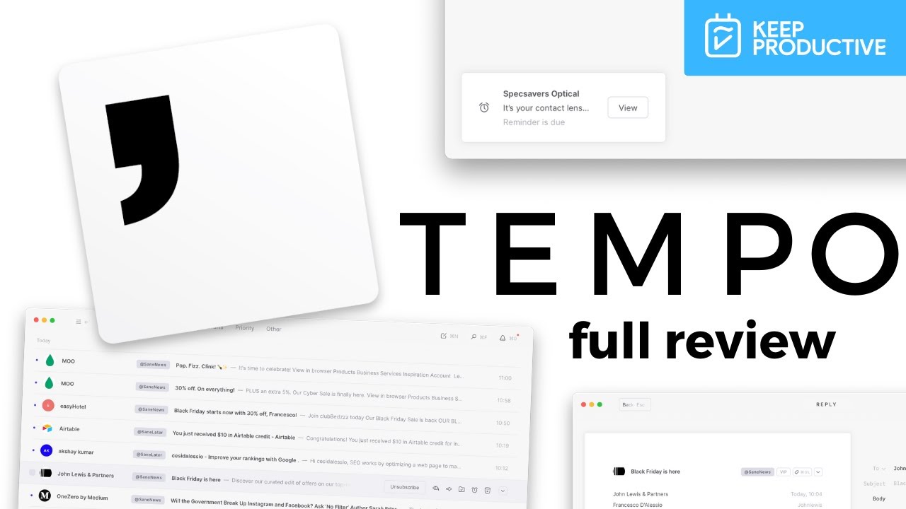 Tempo 2 Email Review