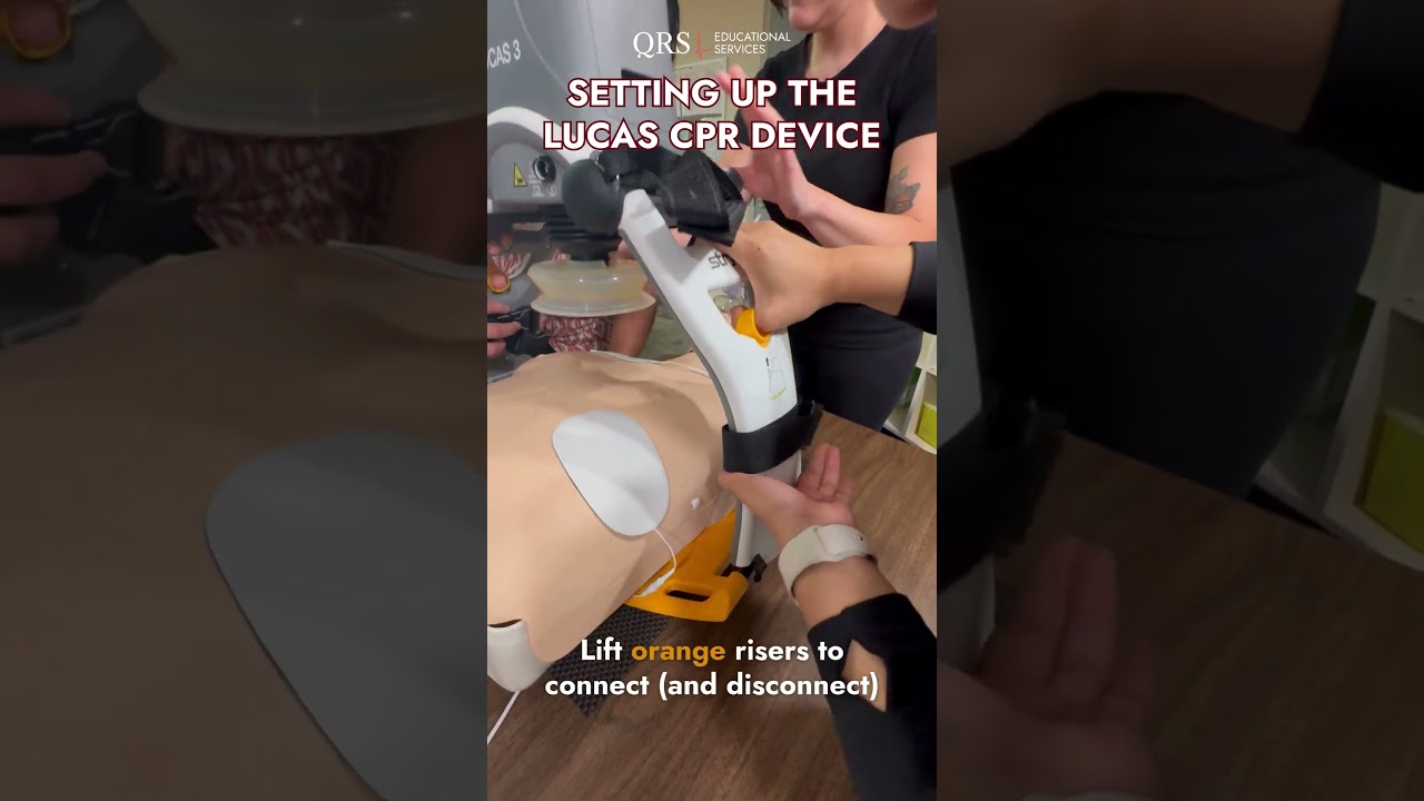 LUCAS AutoPulse Device: How to Attach Upper Part #resuscitation #lucas  #autopulse #cpr #nursing