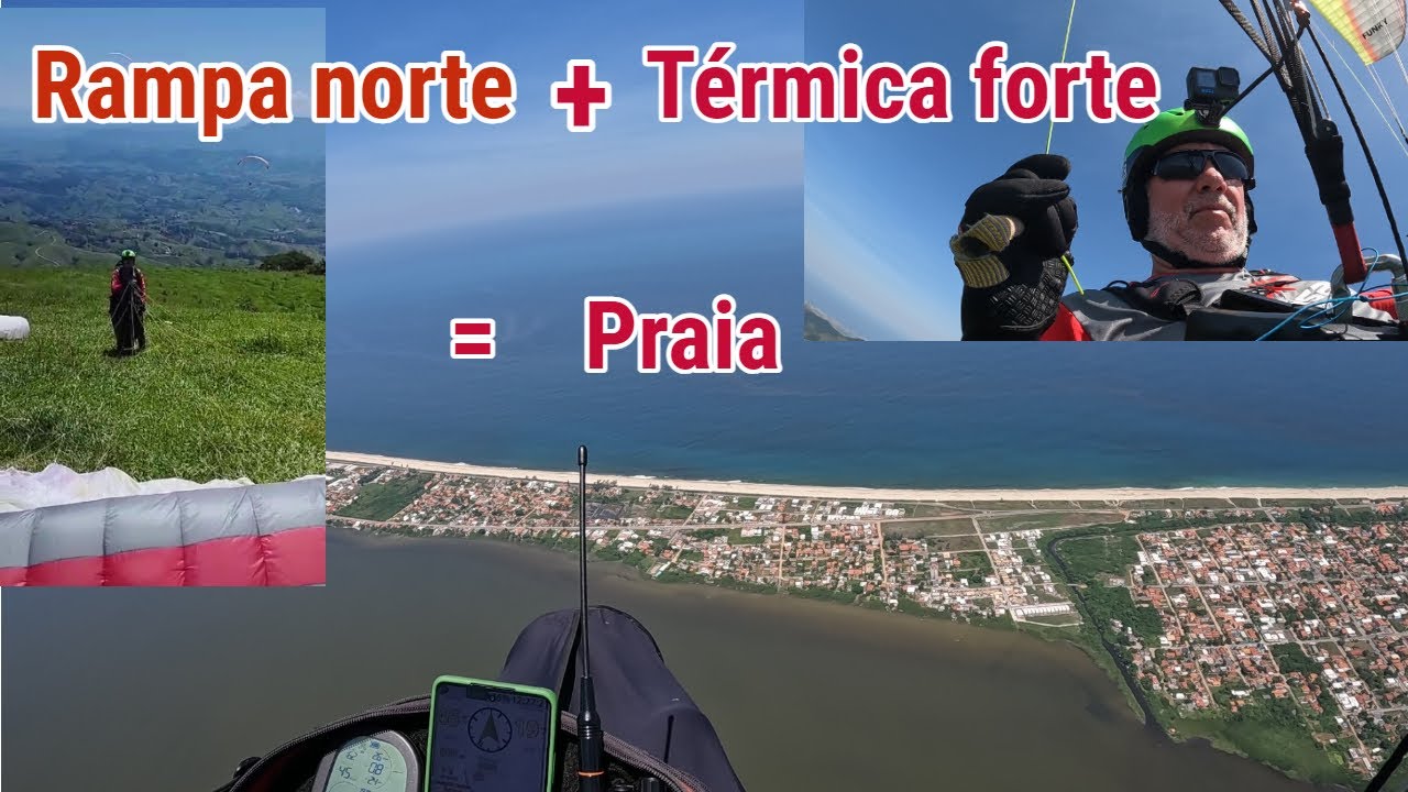 Rampa Norte + Térmica forte = praia