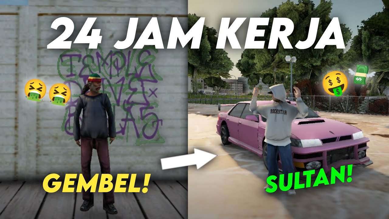 24 JAM KERJA MATI-MATIAN DEMI BELI MOBIL SPORT MEWAH! - GTA SAMP Roleplay