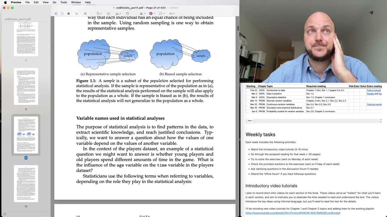 Sec 1.1 Introduction to data — Populations, samples, datasets, and randomization strategies