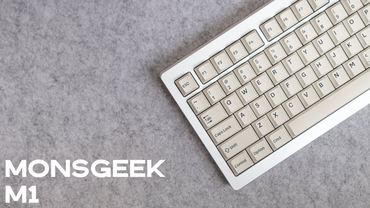 Monsgeek M1 Typing Sound Test