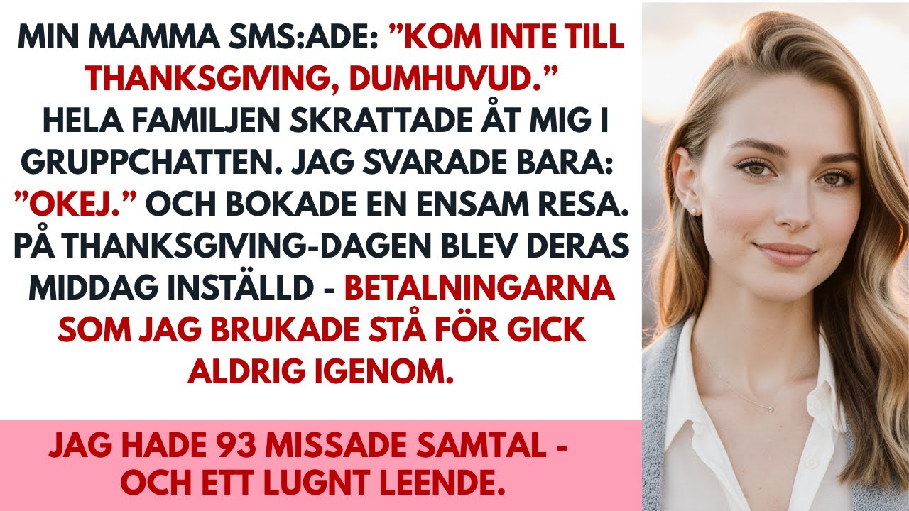 Mamma skrev: ”Kom inte hem längre, idiot.” Jag stoppade allt – sedan kom 93 samtal.