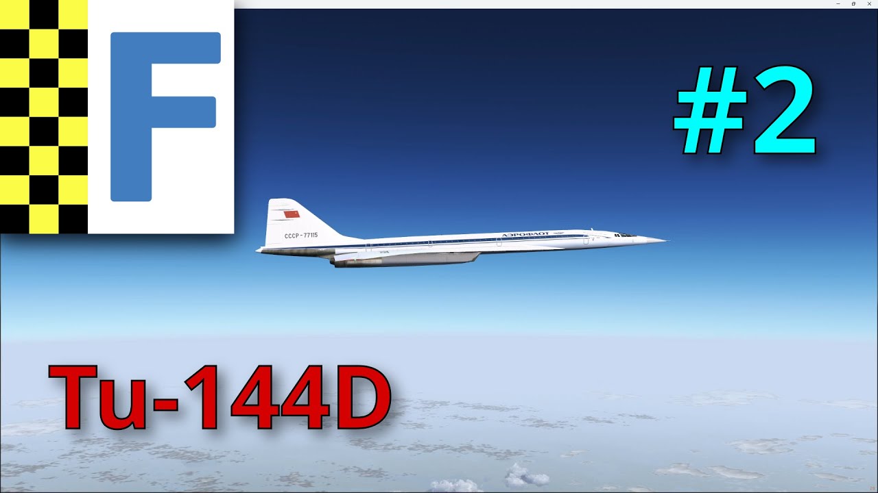 Tupolev Tu-144D #2/6 Trasa i tankowanie | FlightGear 2020 (116)