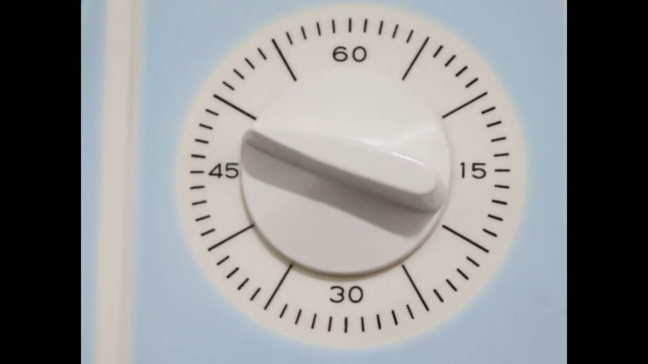 EUROPA ELOMATIC Top! Condition Clock Vintage CERAMIC! Kitchen Timer Late 1960s
