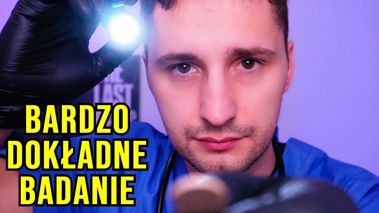 ASMR po polsku 🇵🇱 - Dokładne Badanie Lekarskie Nerwu Czaszkowego (wzrok peryferyjny, słuch, węch+)
