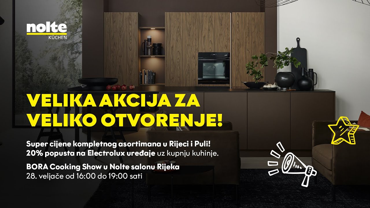 Ne propustite veliku akciju i #otvorenje pro&scaron;irenog #Nolte salona u Rijeci #kuhinja #akcija