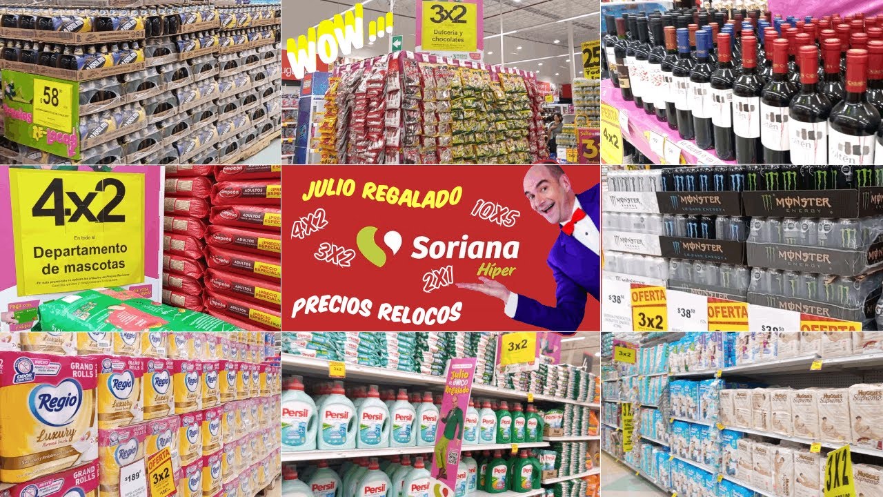 recorrido Soriana Hiper  🥰 | c/ Promociones, 10X5 4X2 EN +Cotas, Helados. 3X2, Y 2x1, 2do 70%