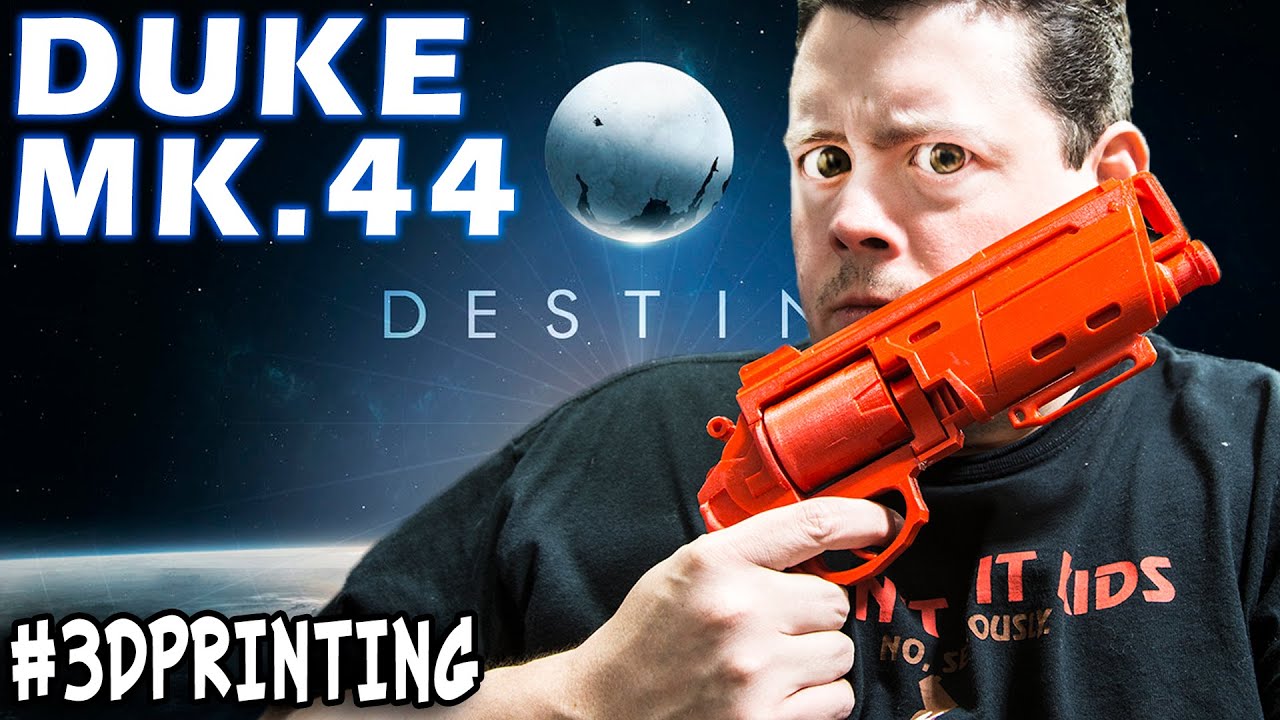 3D Printed & Assembled Duke MK.44 Hand Cannon from Destiny - @Barnacules