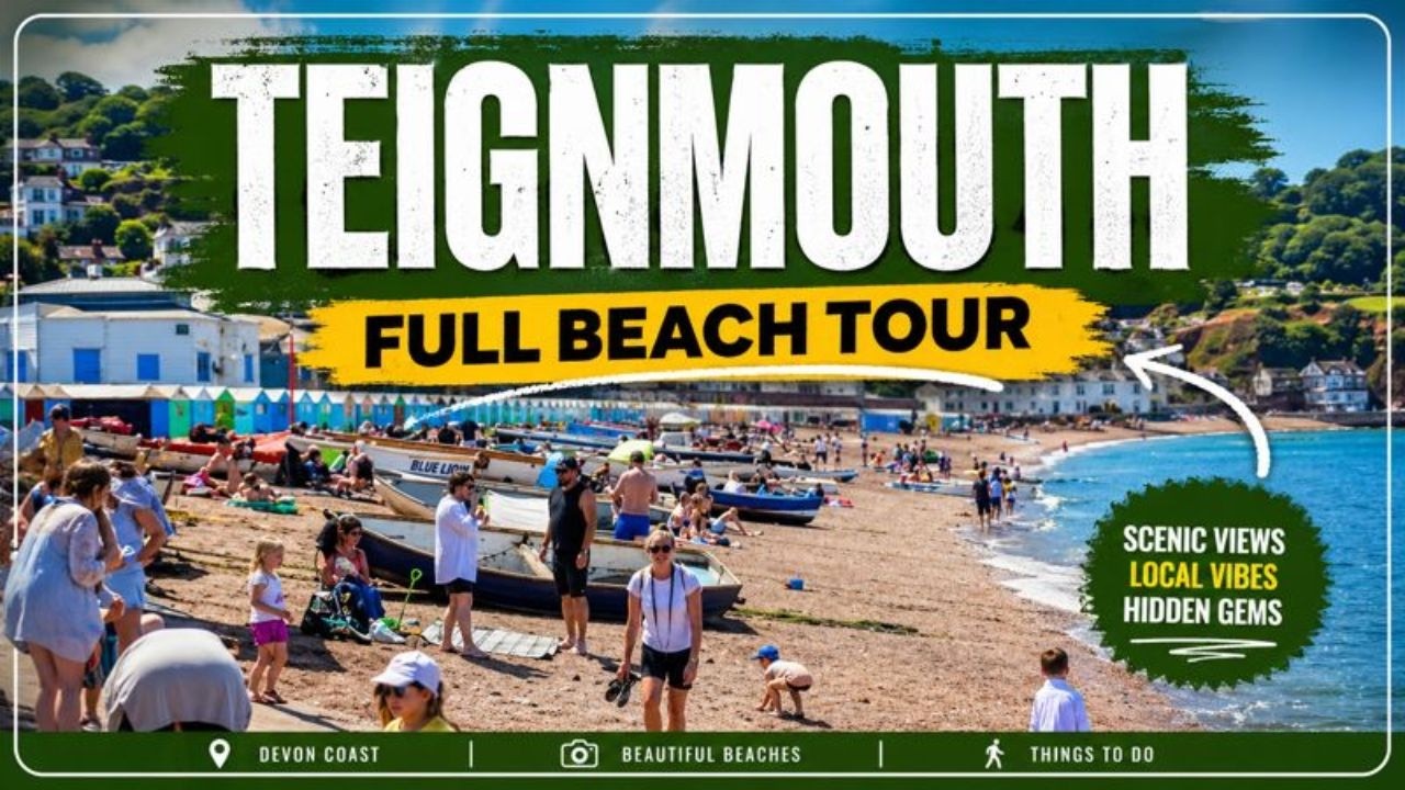 🏖️TEIGNMOUTH DEVON UK | BEACH & TOWN |😎