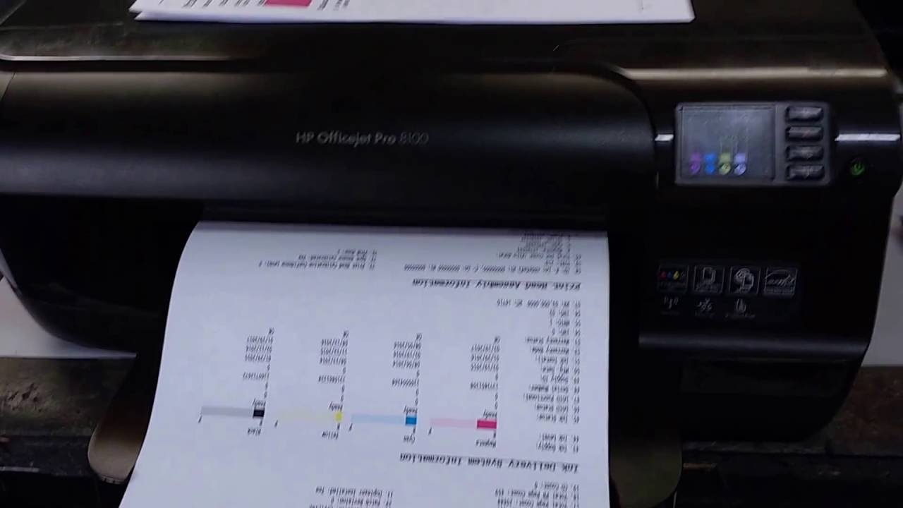 AUTO TESTE HP OFFICEJET PRO 8100