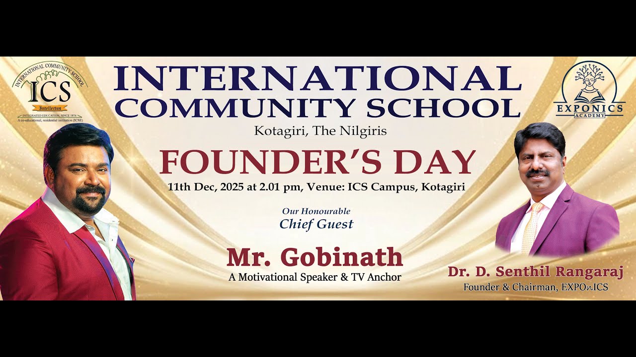 ICS FOUNDER'S DAY 2025 - Chief Guest Mr. Gobinath - TEASER