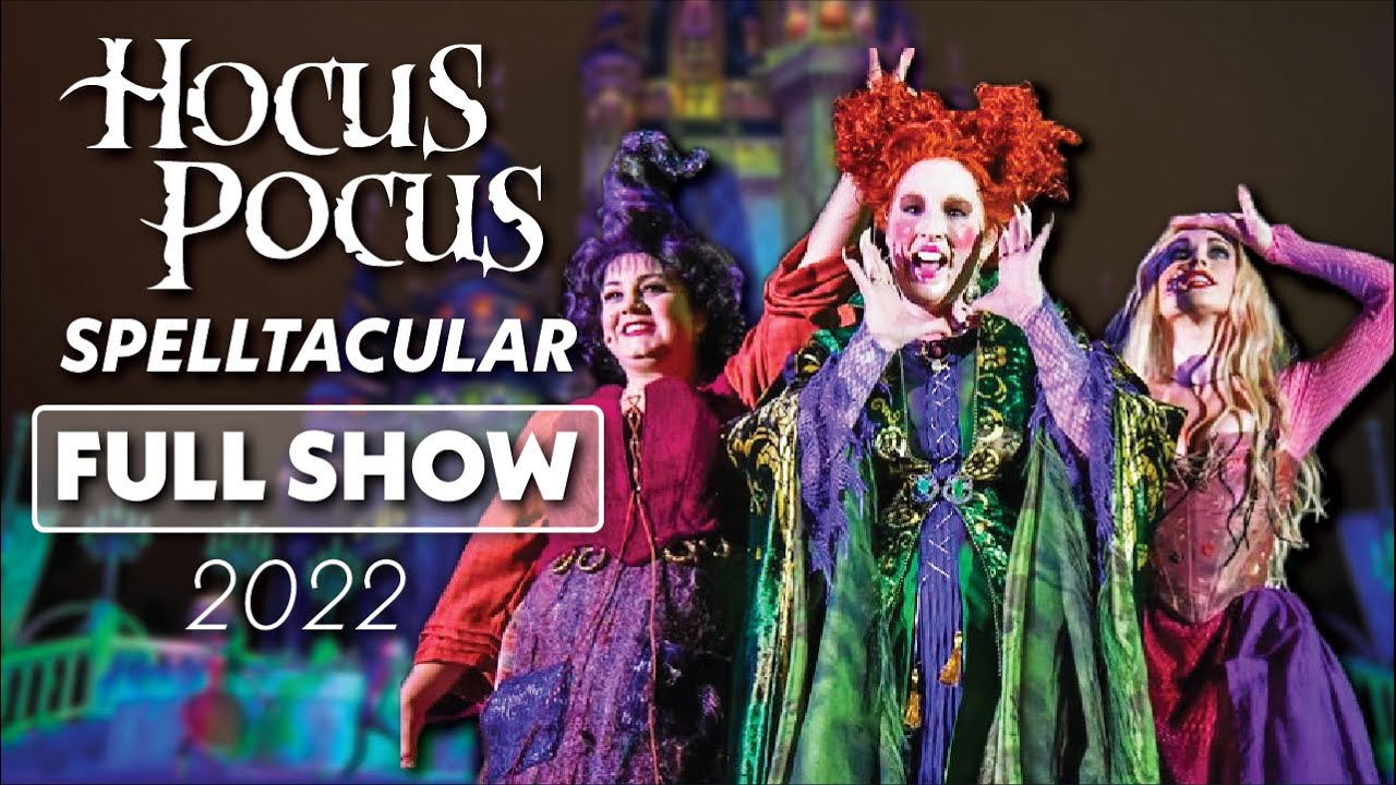 Hocus Pocus Villains Spelltacular Stage Show at Mickey's Not-So-Scary Halloween Party 2022