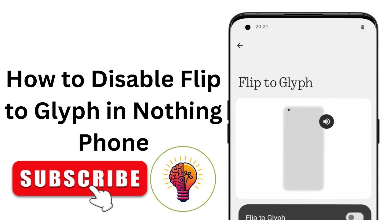 How to Disable Flip to Glyph in Nothing Phone?