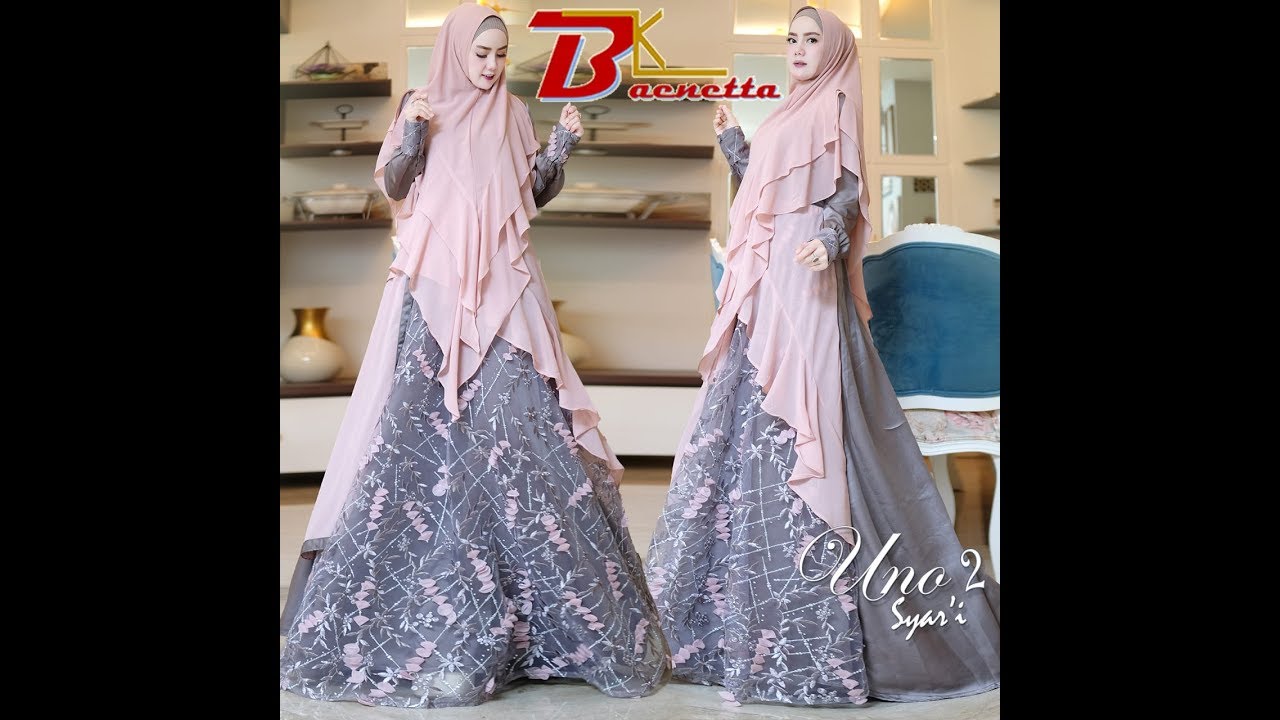 Baju Gamis Syari Untuk Wanita Muslim Modern 2019 / 2020