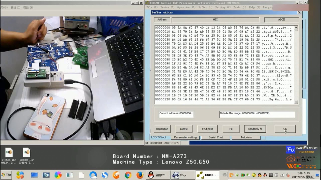 RT809F-Reading IT8586E on line with PEB-1