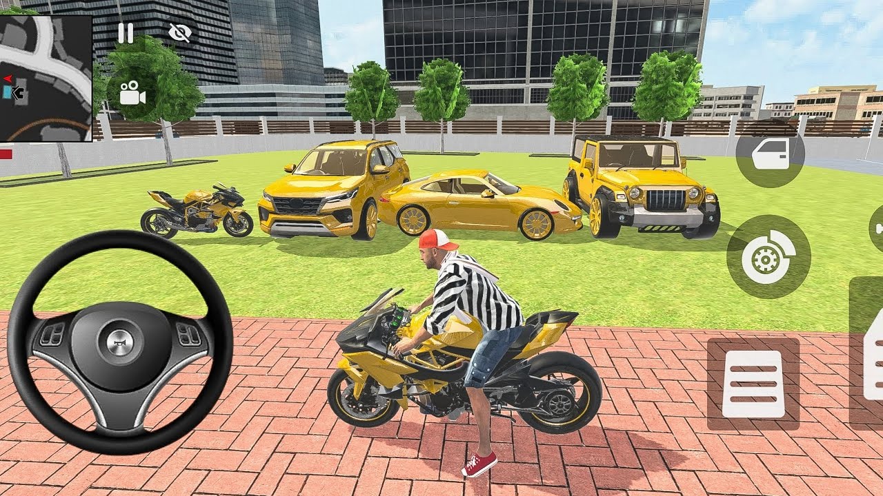 🎮Franklin order by all 🏆 Golden cars and bike in Indian bike thief auto Rider simulator!!!!!🎮