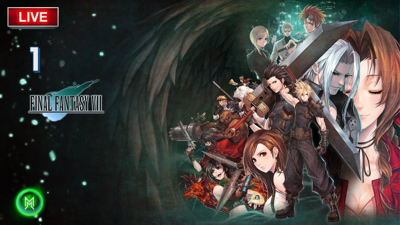FFVII With MODS - No Blue and Red Materia Challenge PT1