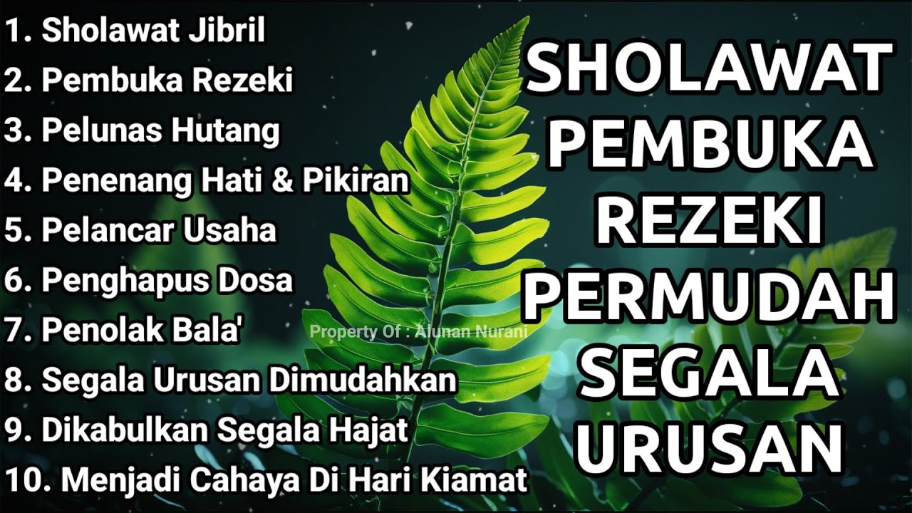 SHOLAWAT JIBRIL PEMBUKA PINTU REZEKI - SHOLAWAT PENYEJUK HATI TERBARU 2026