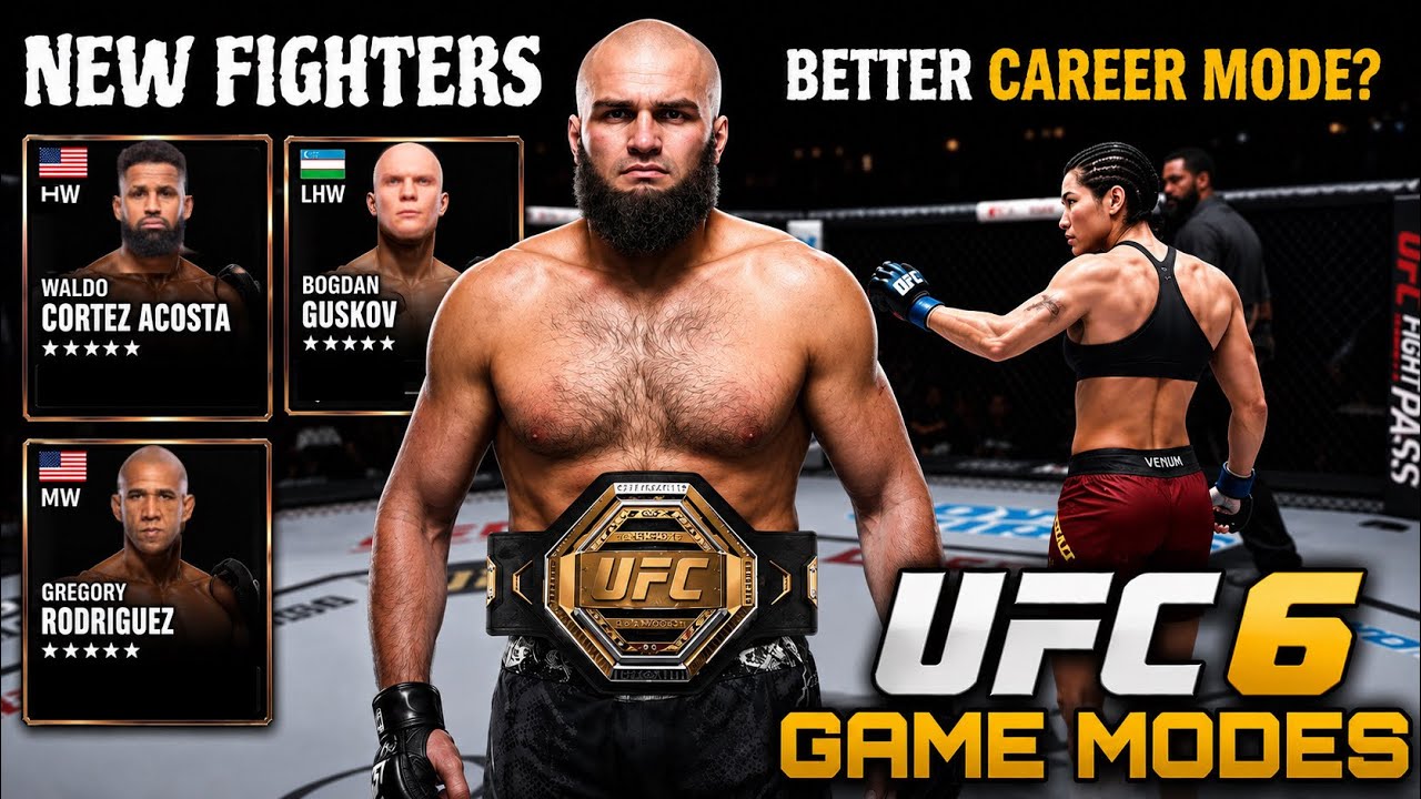 NEW FIGHTERS! BETTER CAREER MODE? EA SPORTS UFC 6 GAMEMODES EASY BREAKDOWN 