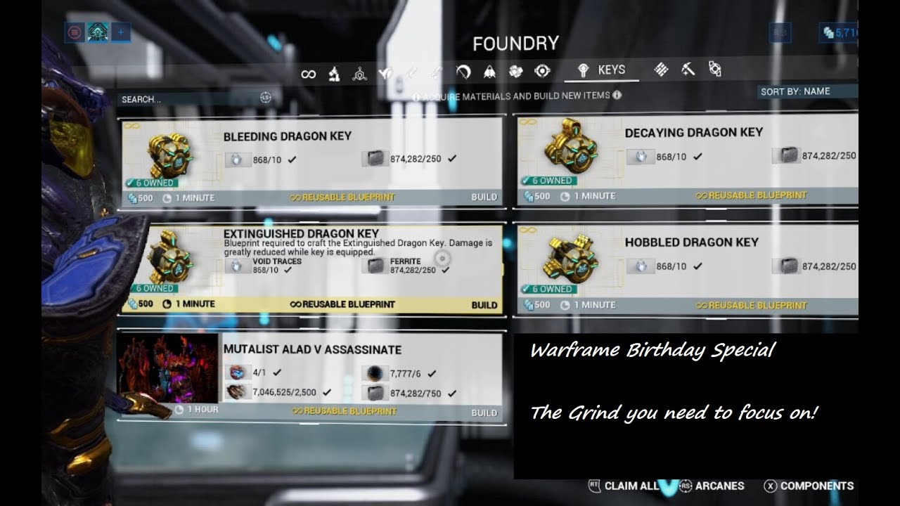 The Grind you need to focus on! | Warframe Tutorial: My Birthday Special