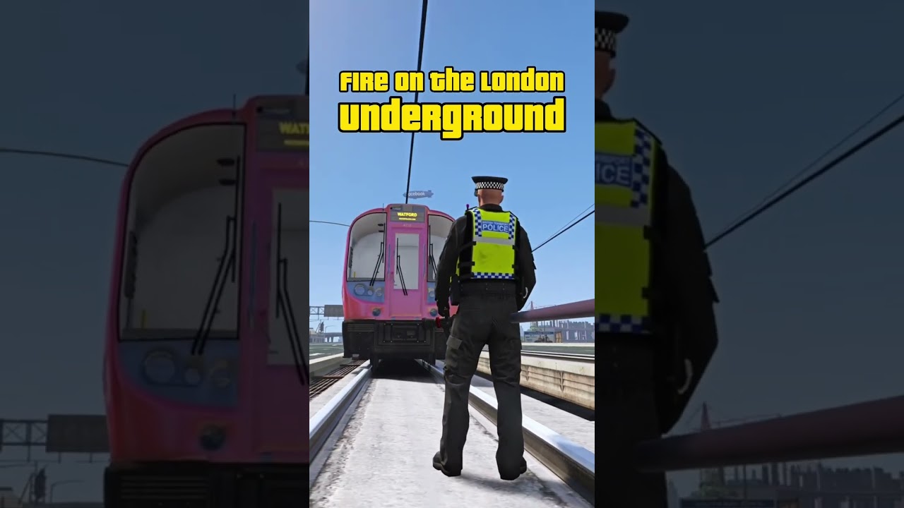 The British Transport Police discover a INTENSE electrical fire on the underground in GTA 5 #gta #uk