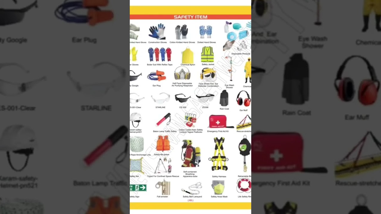 Industrial Safety & Tools, Construction, Hardware, Building & Project material  #safety #ppes
